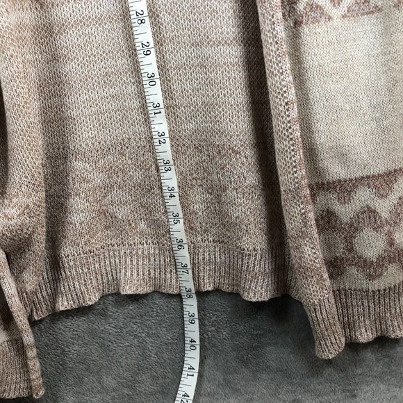 Charlotte Russe Women's Medium Open Cardigan Sweater Aztec Vibes Cotton/Acrylic - Picture 8 of 12